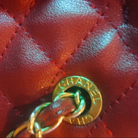 Cranberry/pomegranate 🍎 RED Quilted purse 👜 - Picture 4 of 7